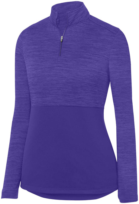 Ladies Shadow Tonal Heather 1/4 Zip Pullover