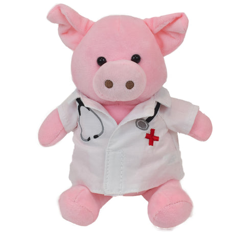 6" Mini Me Parker Pig w/Doctor Coat