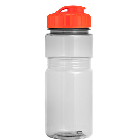 20 Oz. Translucent Recreation Bottle w/ Flip Top Lid