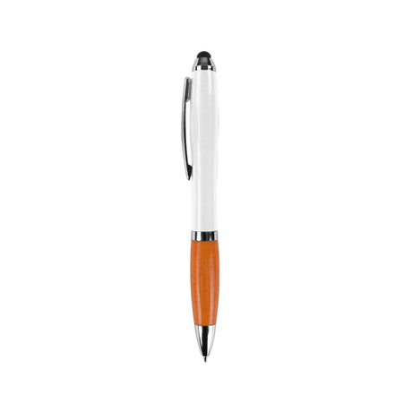 Antibacterial Curvaceous 2 Tone Stylus Ballpoint Pen