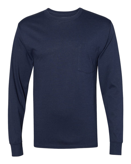 Hanes Workwear Long Sleeve Pocket T-Shirt