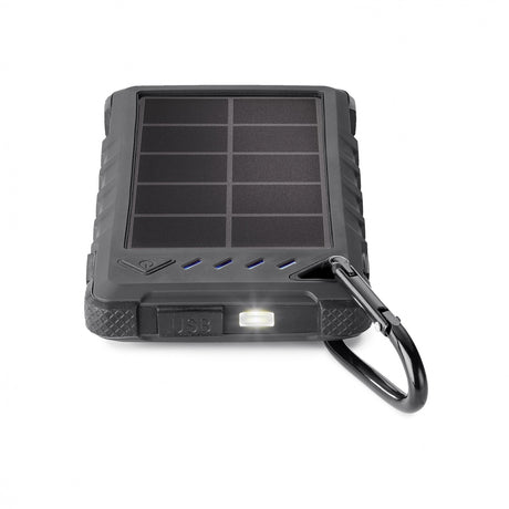 8,000 mAh SOLAR POWER BANK INCLUDES UL CERTIFIED BATTERY