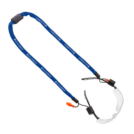 5/8" Polyester Eyewear Retainer/Lanyard w/Crimp & Earplugs