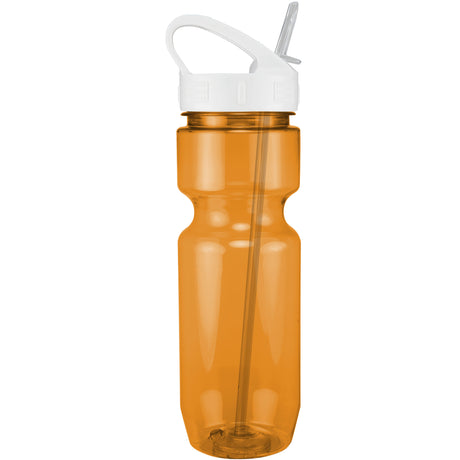 22 Oz. Translucent Bike Bottle w/ Sport Sip Lid and Straw