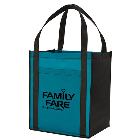 Large Non-Woven Grocery Tote Bag w/ Pocket