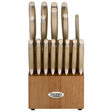 Studio Cuisine™ 18 Piece Peened Knife Block Set