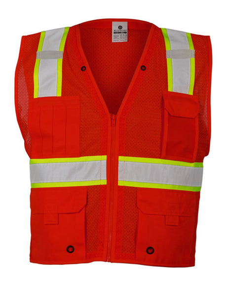 Kishigo EV Series® Enhanced Visibility Multi-Pocket Mesh Vest