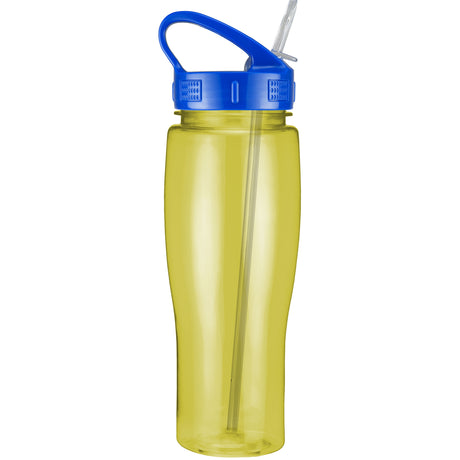 24 Oz. Contour Translucent Bottle w/ Sport Sip Lid and Straw