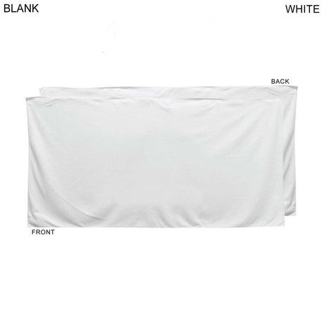 48 Hr Quick Ship - Heaviest weight, Plush Velour Terry Cotton Blend White Beach Towel, 30x60