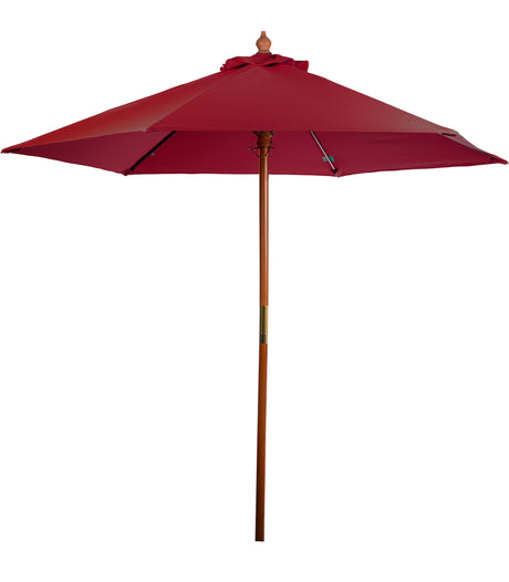 7' Wooden Market Umbrella