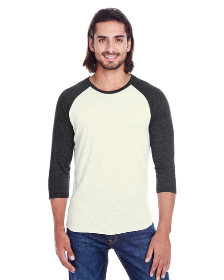 THREADFAST Unisex Triblend 3/4-Sleeve Raglan