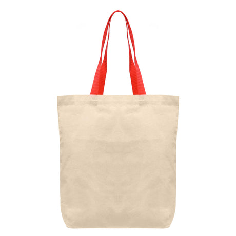 Tonga - 5 oz Natural Cotton Tote w/ Color Straps