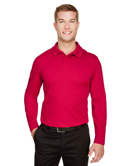 DEVON AND JONES CrownLux Performance® Tall Plaited Long Sleeve Polo