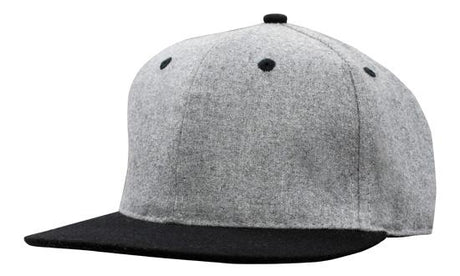 Grey Marle Flannel Cap w/Snap Back Pro Styling