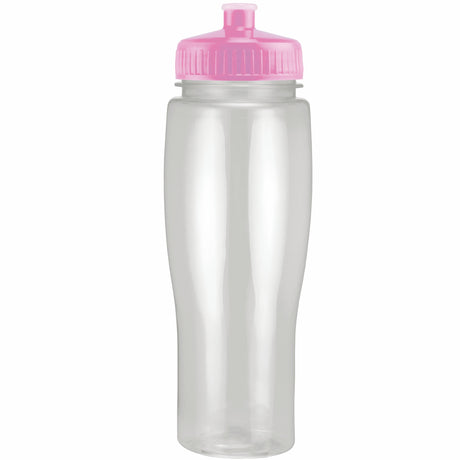 24 Oz. Contour Translucent Bottle w/ Push Pull Lid