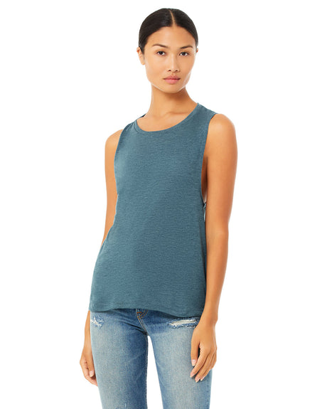 BELLA+CANVAS Ladies' Flowy Scoop Muscle Tank