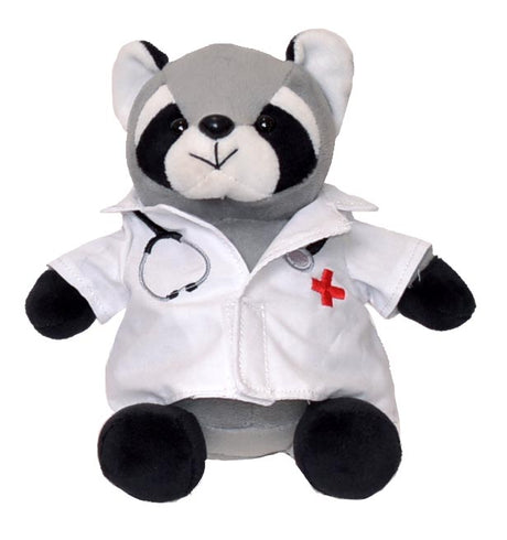 6" Mini Me Rascal Raccoon w/Doctor Coat