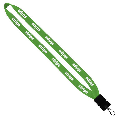 3/4" Cotton Lanyard w/Plastic Snap-Buckle Release & Swivel Hook