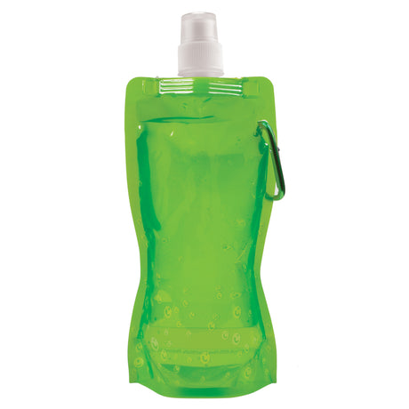 "Roll Up" 18 Oz. Foldable & Reusable Water Bottle w/Matching Carabiner