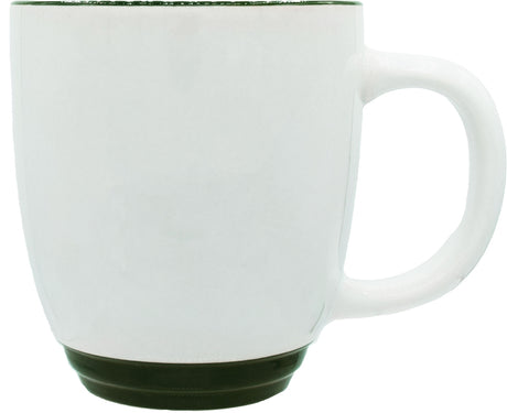 Economy Halo 14oz white/green mug