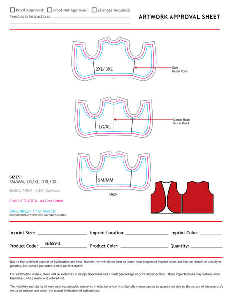 72 Hr Fast Ship - Domestic Made Poplin Vest, Fully Sublimated front and back, Uniform Vest