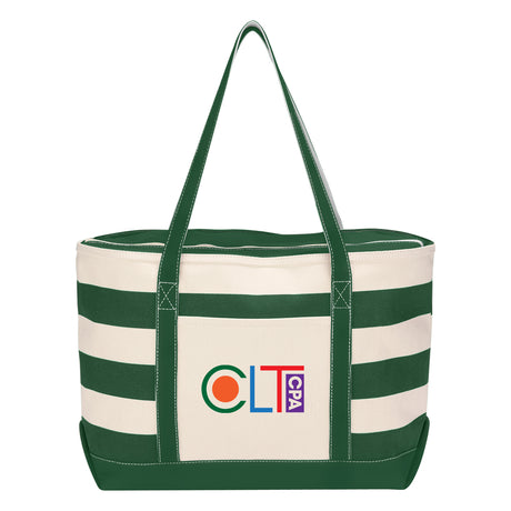 Cotton Canvas Nautical Tote Bag