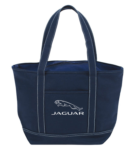 Zippered Solid Color Boat Tote