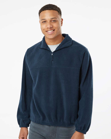 Burnside Polar Fleece Quarter Zip Pullover