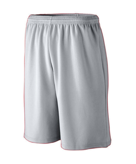 Longer Length Wicking Mesh Athletic Shorts