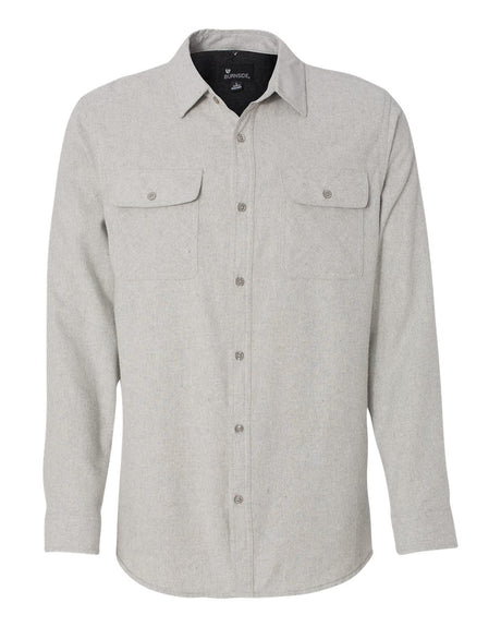 Burnside Long Sleeve Solid Flannel Shirt