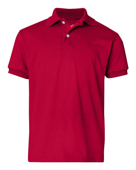 Hanes Youth Ecosmart Jersey Polo