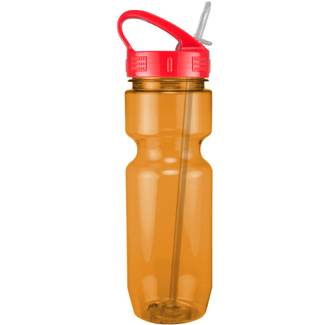 22 Oz. Translucent Bike Bottle w/ Sport Sip Lid and Straw