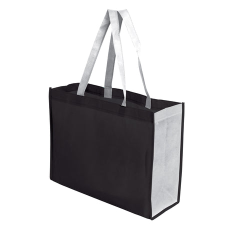 Two Toned 16" x 12" + 6" Gusseted Tote Bag