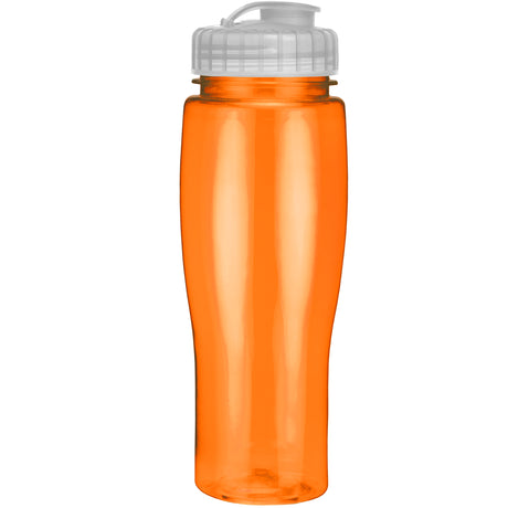 24 Oz. Contour Translucent Bottle w/ Flip Top Lid