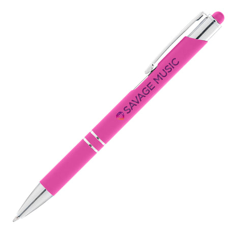 Tres-Chic Softy Pen w/ Stylus Top - ColorJet