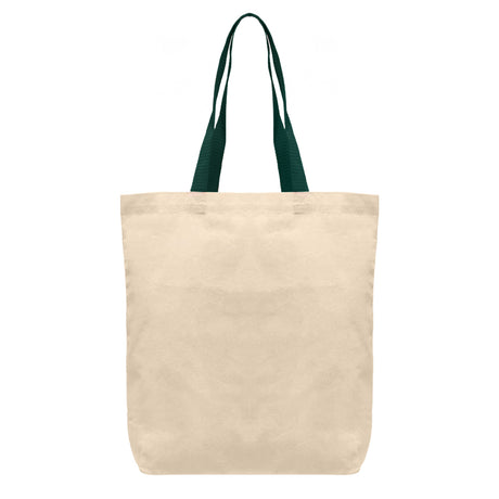 Tonga - 5 oz Natural Cotton Tote w/ Color Straps - ColorJet