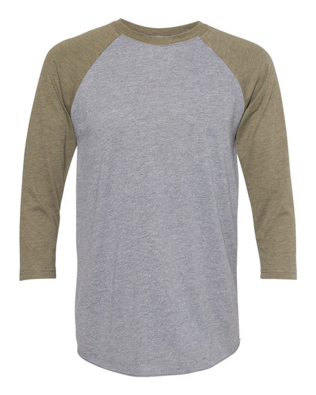 Next Level Unisex Triblend Three-Quarter Sleeve Raglan Shirt