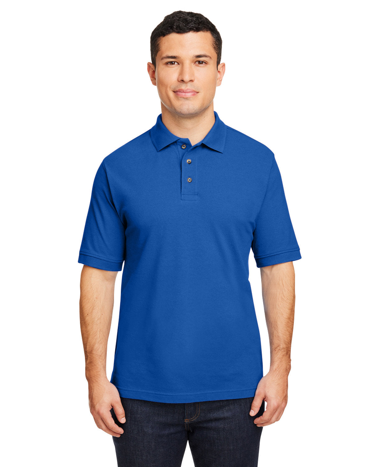 Harriton Men's 6 oz. Ringspun Cotton Piqué Short-Sleeve Polo