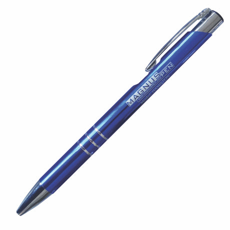 HAMILTON Aluminum Barrel, Metallic clip Plunger Action Ball Point Pen (Stock 3-5 Days)