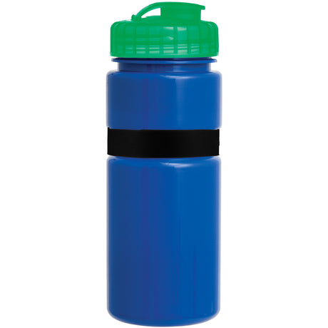 20 Oz. Sportster Bottle with Silicone Gripper Band w/ Push Pull Lid