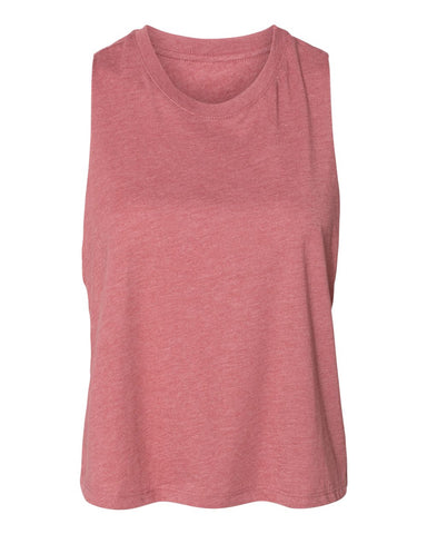 Bella+Canvas® Women's Racerback Cropped Tank Top