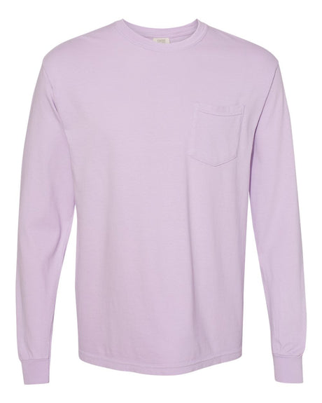 Comfort Colors Garment-Dyed Heavyweight Long Sleeve Pocket T-Shirt