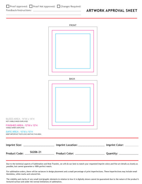 Colored Sublimated Rally, Skate Towels with Jersey stripes, 12x12, Sublimated Edge to Edge 2 sides