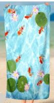 100% Cotton Velour Reactive Print Beach Towel 30"x60"