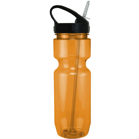 22 Oz. Translucent Bike Bottle w/ Sport Sip Lid and Straw