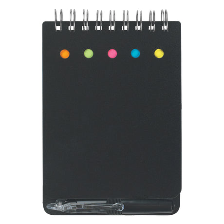 Spiral Jotter With Sticky Notes, Flags & Pen