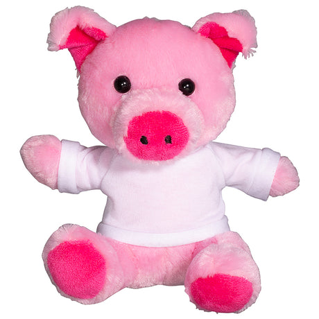 7" Plush Pig w/T-Shirt