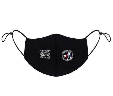 Full Color Transfer, 3-ply Adult reusable cotton cloth facemask with filter pocket, 2 sides logo