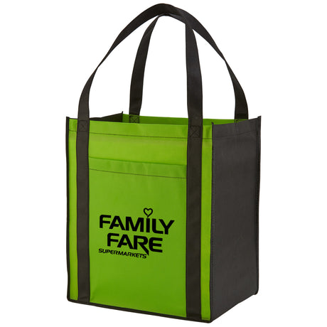 Large Non-Woven Grocery Tote Bag w/ Pocket