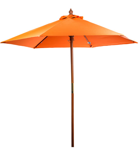 7' Wooden Market Umbrella